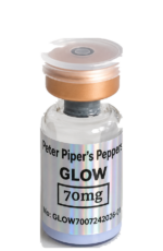 GLOW 70mg research vial